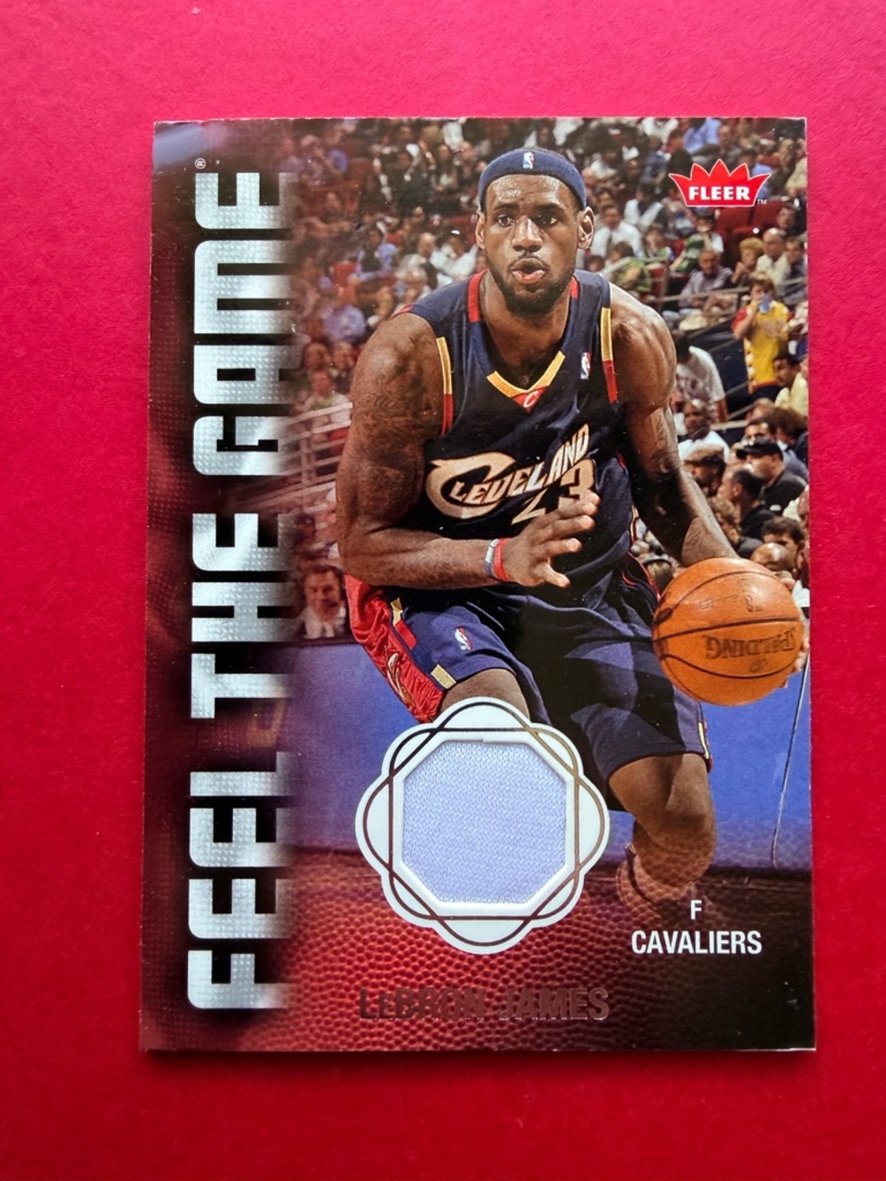 2008 LeBron James Jersey Patch Relic Game Worn